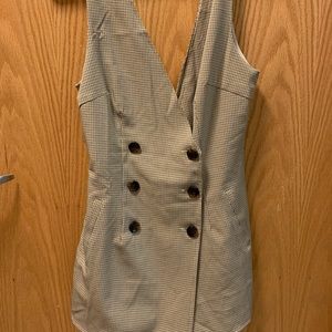 plaid schoolgirl romper